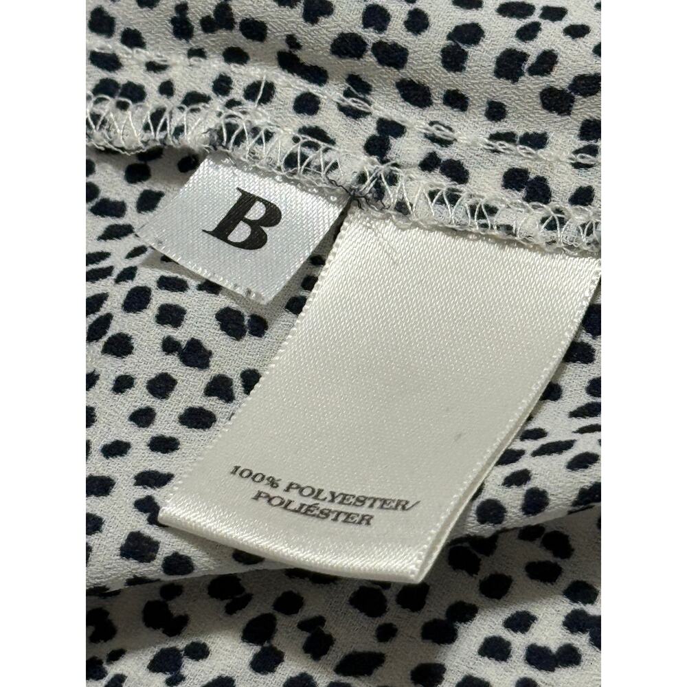 Ann Taylor Off-White and Black Speckled Print Blouse, Size M - Picture 6 of 6